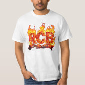 Lettre feu Unisex RCB T-shirt (Devant)