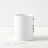 LETTRE FLEURIE DE COCOPIE K MONogramme Café Mug (Centre)