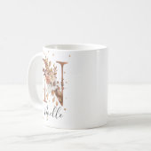 LETTRE FLEURIE DE COCOPIE N MONogramme Café Mug (Devant gauche)