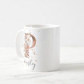 LETTRE FLEURIE DE COCOPIE P MONogramme Café Mug (Devant gauche)