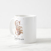 LETTRE FLEURIE DE cuivre S MONogramme Café Mug (Devant gauche)