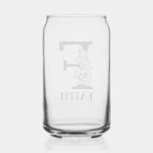 Lettre florale F Monogramme et nom personnalisé (Verso)