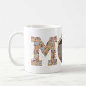 LETTRE Florale MOM MOM Photo Mug (Gauche)