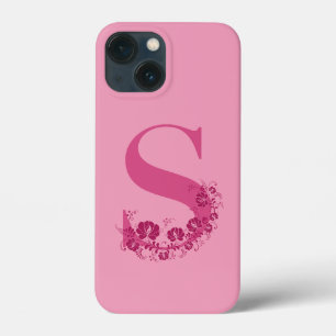 LETTRE Florale MONÂTRE S coque iphone