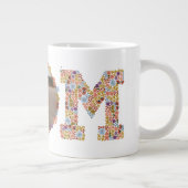 Lettre florale Mug photo de la Fête des Mères de M (Droite)