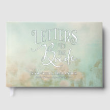 Lettre Florale Romantique À La Mariée Élégante Mod