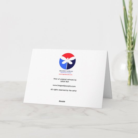 LETTRE Florale W Carte de voeux - Blanc à l'intéri (Dos)