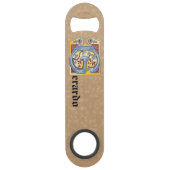 LETTRE G CLÉ BLEUE ET ROUGE rectangulaire (Dos)