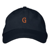 LETTRE G INITIALE CHAMP MOBILE CASQUETTE (Devant)