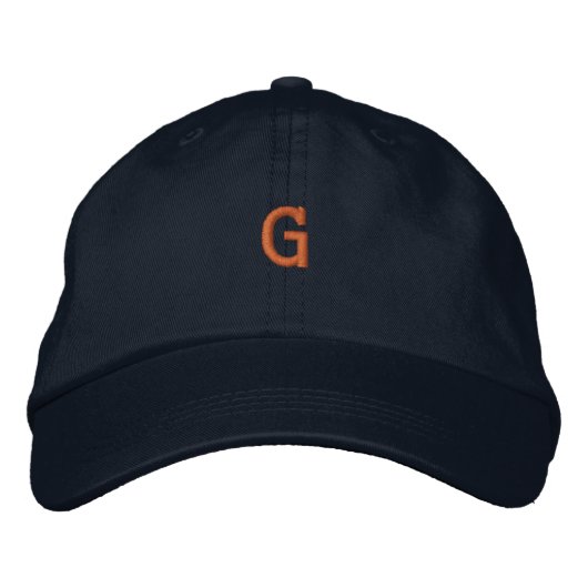 LETTRE G INITIALE CHAMP MOBILE CASQUETTE (Devant)