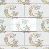 LETTRE G monogramme texte décoratif tissu personna (Carreau)