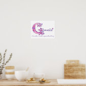 Lettre G oeuvre d'art poster du prénom et de la si (Cuisine)