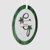 *~* LETTRE G PHOTO DE Noël Rustique Bois AP44 (devant)