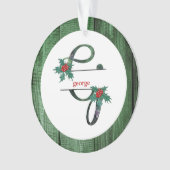 *~* LETTRE G PHOTO DE Noël Rustique Bois AP44 (devant)