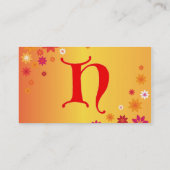 Lettre H Carte de visite (Dos)