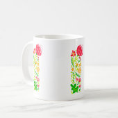 Lettre I en Fleurs Café Mug (Devant gauche)
