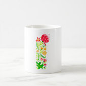 Lettre I en Fleurs Café Mug (Centre)