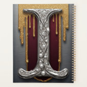 Lettre I Monogramme de Luxe avec Paillettes (Dos)