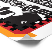 Lettre inca Z Poster de police artistique (Coin)