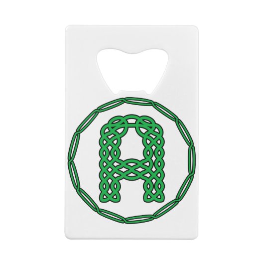 Lettre Initiale A Monogramme En Style Celtique (Dos)