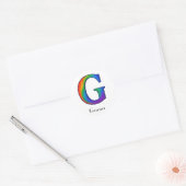 Lettre initiale colorée G Sticker (Enveloppe)
