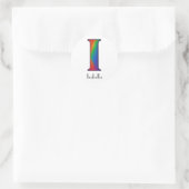 LETTRE INITIALE COLORÉE Sticker I (Sac)