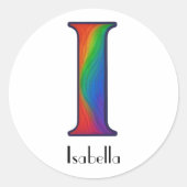 LETTRE INITIALE COLORÉE Sticker I (Devant)