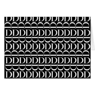 Lettre initiale D monogramme