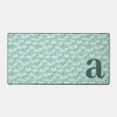 Lettre initiale de monogramme motif floral bleu sa (Recto)