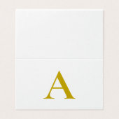 Lettre initiale de monogramme personnalisé de coul (Outside Unfolded)
