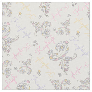 Lettre initiale K Kayleigh tissu de nom personnali