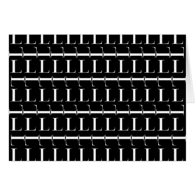 Lettre initiale monogramme L (Devant horizontal)