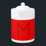 Lettre initiale Monogramme moderne minimaliste rou<br><div class="desc">Une initiale extrêmement esthétique et remarquable se distingue sur un arrière - plan rouge. Vous pouvez modifier les informations sur le modèle avec vos propres informations personnelles avec des outils de modification simples et utiles. Ainsi,  vous aurez un produit qui vous est totalement unique.</div>