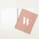 Lettre initiale monogramme moderne rose poussiéreu (Devant avec enveloppe)