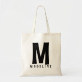 Lettre initiale Monogramme Sac fourre-tout personn (Devant)