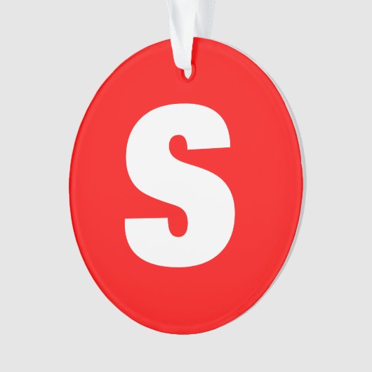 Lettre initiale Monogramme Style moderne Rouge Bla (devant)