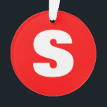 Lettre initiale Monogramme Style moderne Rouge Bla<br><div class="desc">Voulez-vous posséder un produit avec les initiales de votre nom? Il est très simple,  esthétique et attrayant.</div>