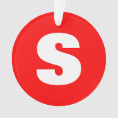 Lettre initiale Monogramme Style moderne Rouge Bla (devant)