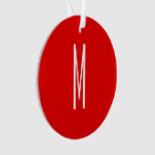 Lettre initiale Monogramme Style moderne Rouge Bla (devant)