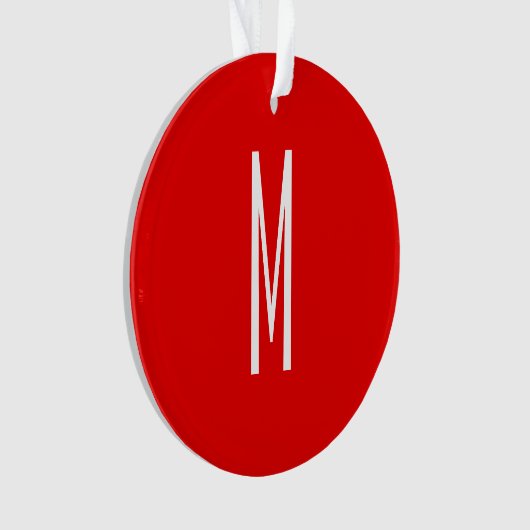 Lettre initiale Monogramme Style moderne Rouge Bla (devant)