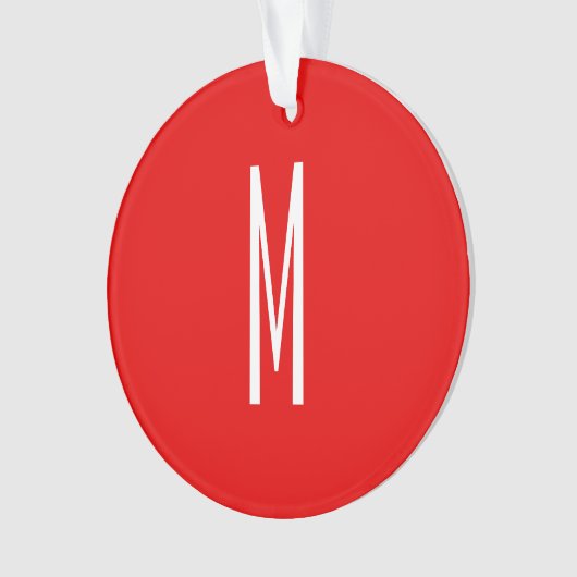 Lettre initiale Monogramme Style moderne Rouge Bla (devant)