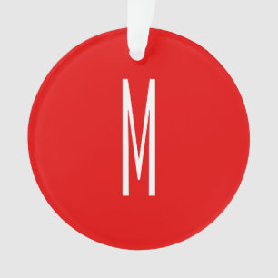 Lettre initiale Monogramme Style moderne Rouge Bla