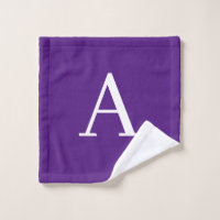 Lettre initiale Monogramme Style moderne violet