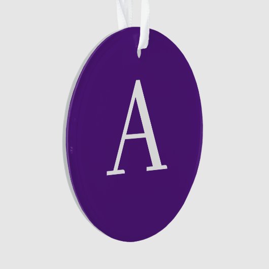 Lettre initiale Monogramme Style moderne violet et (devant)