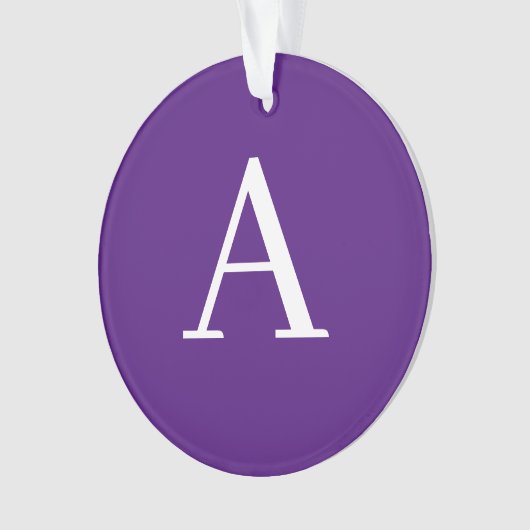Lettre initiale Monogramme Style moderne violet et (devant)