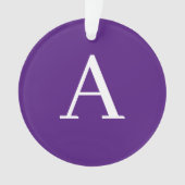Lettre initiale Monogramme Style moderne violet et (devant)