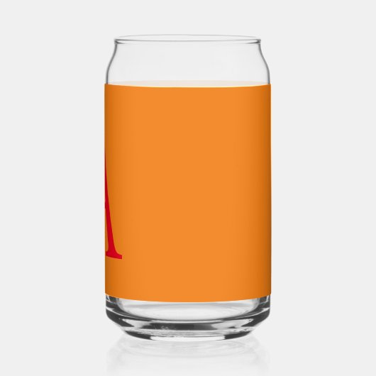 LETTRE INITIALE MONOGRAPHIQUE MODÈLE ROUGE ORANGE (Droite)