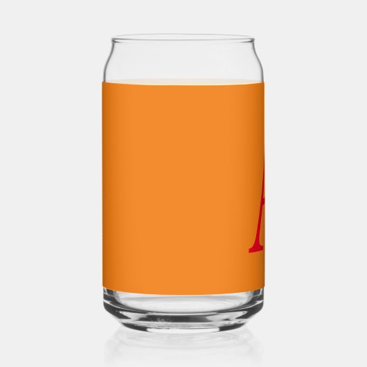 LETTRE INITIALE MONOGRAPHIQUE MODÈLE ROUGE ORANGE (Gauche)