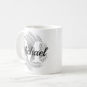 Lettre initiale Nom personnalisé Café Mug (Devant gauche)