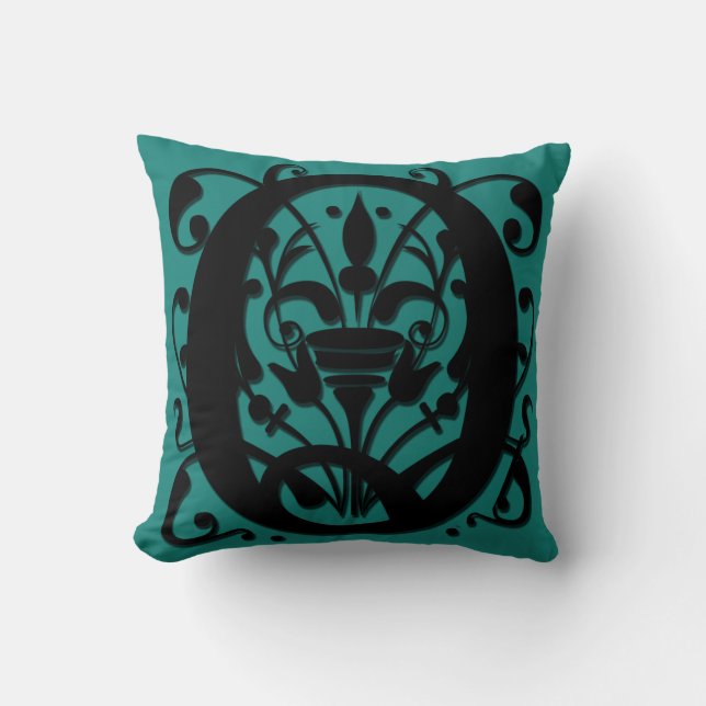 Lettre initiale O Monogramme - Coussin (Recto)